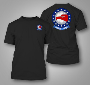 HM-16 Seahawks RH-53D Helicopter Mine Counter Measure Squadron Black T-Shirt HM-16 Seahawks RH-53D Helicopter Mine Counter Measure Squadron Black T-Shirt