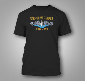 USS Silversides SSN 679 Submarine Veteran Black t-Shirt USS Silversides SSN 679 Submarine Veteran Black t-Shirt