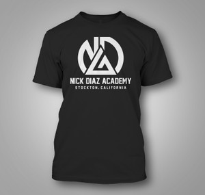 Nick Diaz Academy MMA Martial Arts BJJ Jiu Jitsu  Black T-Shirt