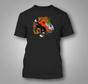 Animal Kung Fu Styles Chinese Martial Arts Yin Yang Black t-Shirt Animal Kung Fu Styles Chinese Martial Arts Yin Yang Black t-Shirt