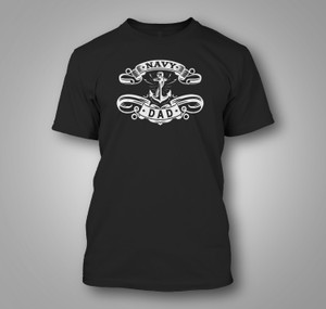 Navy Dad Black T-Shirt Navy Dad Black T-Shirt