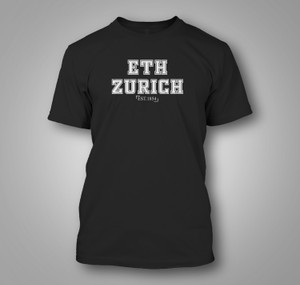 ETH Zurich Switzerland College Black T-Shirt ETH Zurich Switzerland College Black T-Shirt