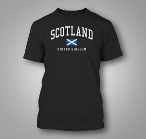 Scotland United Kingdom Black t-Shirt Scotland United Kingdom Black t-Shirt