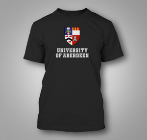 University of Aberdeen Scotland College Black T-Shirt University of Aberdeen Scotland College Black T-Shirt