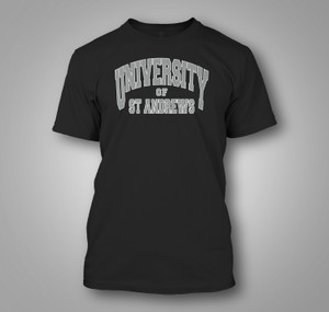 Vintage University of St Andrews Black T-Shirt Vintage University of St Andrews Black T-Shirt