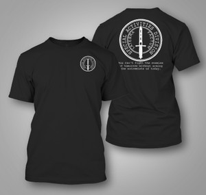 NEW CIA SAD Special Activities Division SOG Latebra Factum Black T-Shirt