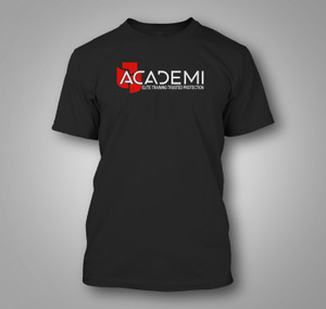 ACADEMI Elite Training Protection Security Black T-Shirt ACADEMI Elite Training Protection Security Black T-Shirt