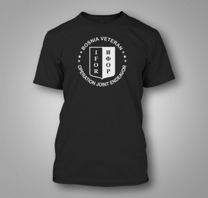 Bosnia Veteran Black t-Shirt Bosnia Veteran Black t-Shirt