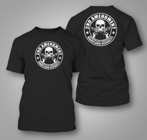 2nd Amendment Homeland Security Skull Pro Gun Rights Black T Shirt 2nd Amendment Homeland Security Skull Pro Gun Rights Black T Shirt