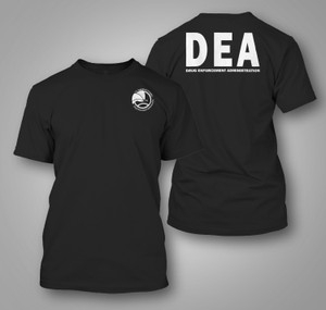 NEW DEA Drug Enforcement Administration Police Black T-Shirt NEW DEA Drug Enforcement Administration Police Black T-Shirt