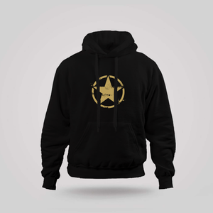 Army Star Military USA Black Hoodie Army Star Military USA Black Hoodie