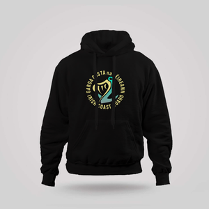Irish Coast Guard IRCG Garda Cósta na hÉireann Black Hoodie