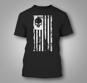 American Flag 2nd Amendment Skull Patriotic Black T-Shirt American Flag 2nd Amendment Skull Patriotic Black T-Shirt