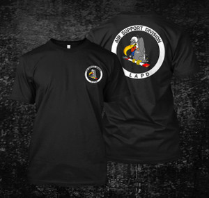 LAPD Los Angeles Air Support Division Police Shirts Black T Shirt LAPD Los Angeles Air Support Division Police Shirts Black T Shirt