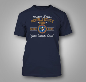 United States Marshals Service - U.S. Marshals (USMS) Black T-Shirt United States Marshals Service - U.S. Marshals (USMS) Black T-Shirt