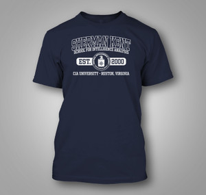 Sherman Kent School for Intelligence Analysis CIA Black T-Shirt Sherman Kent School for Intelligence Analysis CIA Black T-Shirt