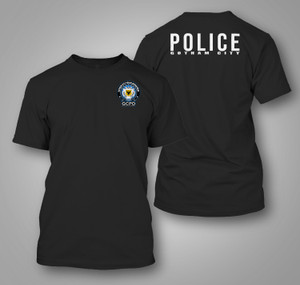 New Batman Gotham City Police Department SWAT GCPD Black T-Shirt