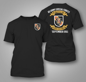 US Army Special Forces 5th Special Forces Group Black t-Shirt US Army Special Forces 5th Special Forces Group Black t-Shirt