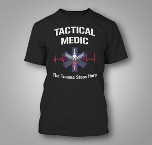 SWAT LEO Tactical Medic 1 Black T-Shirt SWAT LEO Tactical Medic 1 Black T-Shirt