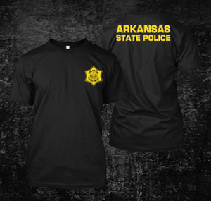 Arkansas State Police 2 Black T Shirt Arkansas State Police 2 Black T Shirt