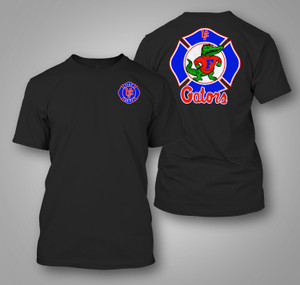 UF Gators Fire Department Firefighter Black T-shirt UF Gators Fire Department Firefighter Black T-shirt