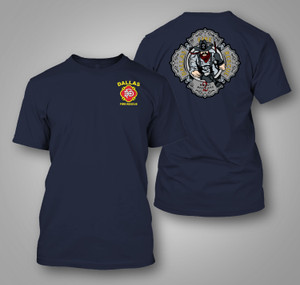 Dallas Fire Rescue Fire Department  Firefighter Black T-Shirt
