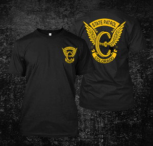 Colorado State Patrol Police Black T Shirt Colorado State Patrol Police Black T Shirt