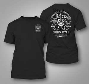 CHRIS KYLE FROG FLAG Military Grunt MFG Black T-Shirt CHRIS KYLE FROG FLAG Military Grunt MFG Black T-Shirt