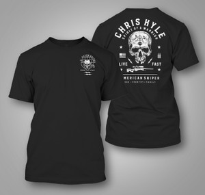 Chris Kyle Sniper Military Black T-Shirt Chris Kyle Sniper Military Black T-Shirt
