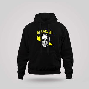 ATLACATL BIRI Battalion Cazadores El Savador Civil War Special Forces Skull and Lightning Bolt Black Hoodie