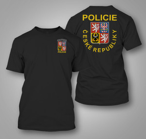 New Czech Republic Police Policie Logo Black T-Shirt New Czech Republic Police Policie Logo Black T-Shirt