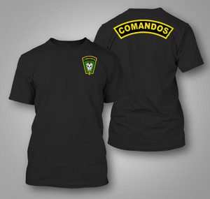 Brazilian Army 1st Commando Black T-Shirt Brazilian Army 1st Commando Black T-Shirt