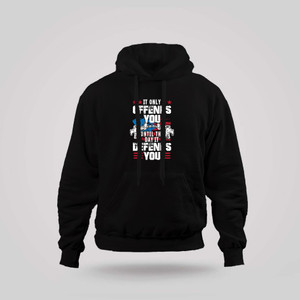 2nd Amendment Pro Gun Rifles Offends vs. Defends Black Hoodie 2nd Amendment Pro Gun Rifles Offends vs. Defends Black Hoodie