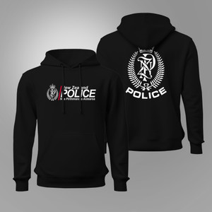 New Zealand Police Style Black Hoodie New Zealand Police Style Black Hoodie
