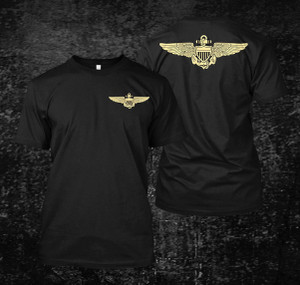 Naval Aviator Logo US Army Black Shirt Naval Aviator Logo US Army Black Shirt
