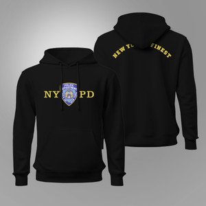 NYPD Logo New York Police Department Black Hoodie