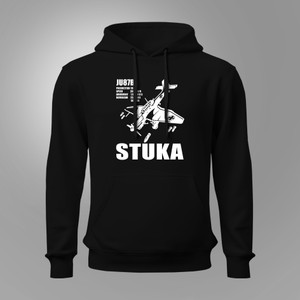 Junker JU87 Stuka German Aircraft Bomber Luftwaffe Air Force World War 2 Black Hoodie