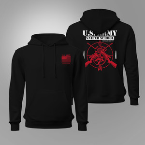 NEW Army Special Force Sniper School Black Hoodie NEW Army Special Force Sniper School Black Hoodie
