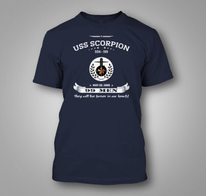 USS SCORPION SSN 589 MEMORIES Black T-Shirt USS SCORPION SSN 589 MEMORIES Black T-Shirt