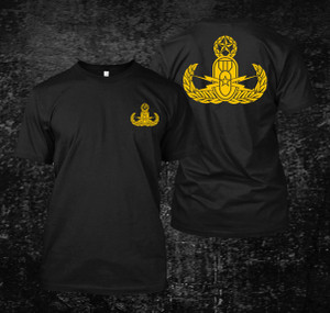 EOD Master Badge Explosive Ordnance Disposal Black T Shirts