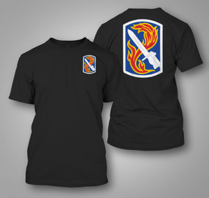 198th Infantry Brigade U.S. Army Infantry Black T-Shirt 198th Infantry Brigade U.S. Army Infantry Black T-Shirt