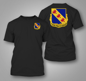 355th Infantry Regiment U.S. Army Infantry SSI DUI CSIB Unit Logo Black T-Shirt 355th Infantry Regiment U.S. Army Infantry SSI DUI CSIB Unit Logo Black T-Shirt