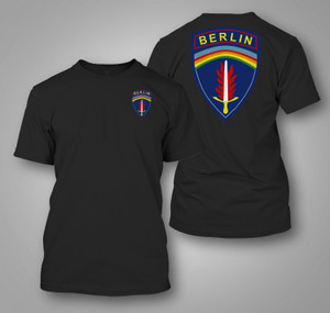 U.S. Army Berlin Brigade Cold War Black T-Shirt
