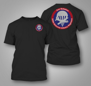 U.S. Army 2-325th Airborne Parachute Infantry Regiment Logo Black T-Shirt U.S. Army 2-325th Airborne Parachute Infantry Regiment Logo Black T-Shirt
