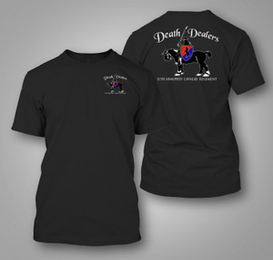 11th Armored Cavalry Regiment (11th ACR) Blackhorse Black T-Shirt 11th Armored Cavalry Regiment (11th ACR) Blackhorse Black T-Shirt