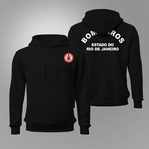 Bombeiros Brazil Rio De Janeiro Fire Department Firefighter Black Hoodie Bombeiros Brazil Rio De Janeiro Fire Department Firefighter Black Hoodie