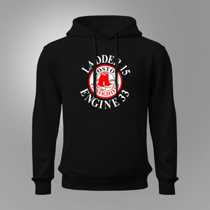 Boston Fire Department Station 33 Black Hoodie