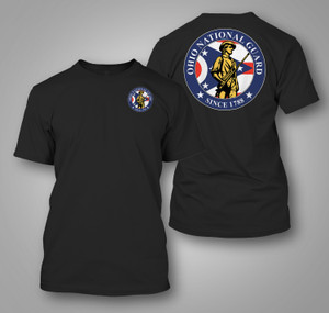 Ohio National Guard Logo Black T-Shirt Ohio National Guard Logo Black T-Shirt