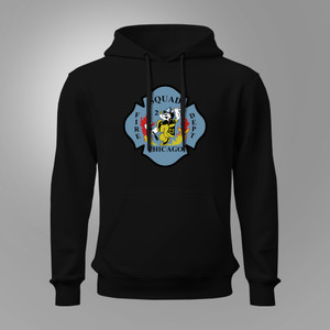 Chicago Fire Department Firehouse 91 Squad Black Hoodie Chicago Fire Department Firehouse 91 Squad Black Hoodie