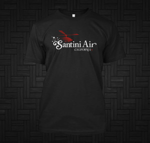 Santini Air Airwolf Black T Shirt Santini Air Airwolf Black T Shirt